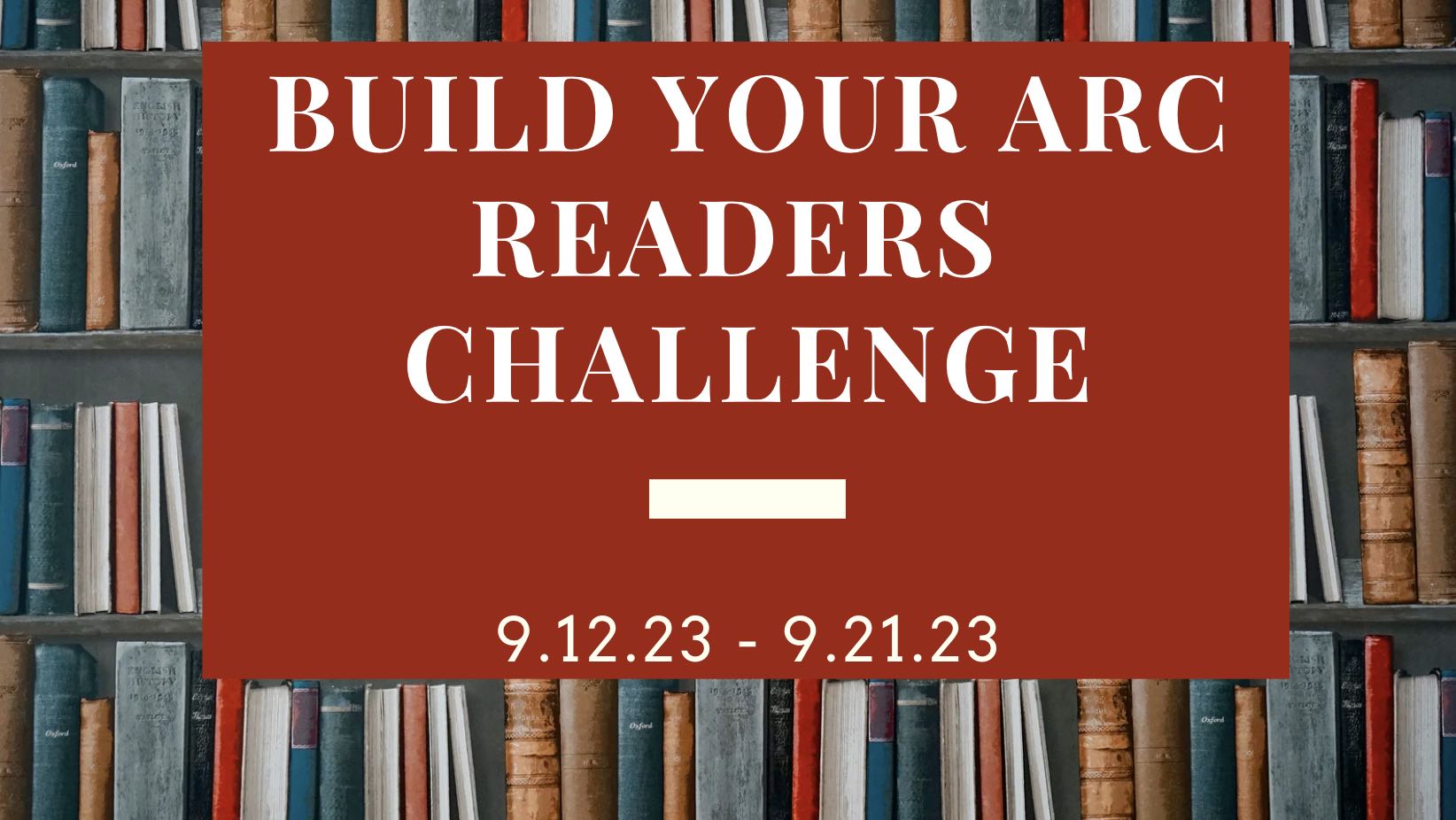 Build Your ARC Readers Challenge – Sep 12-21