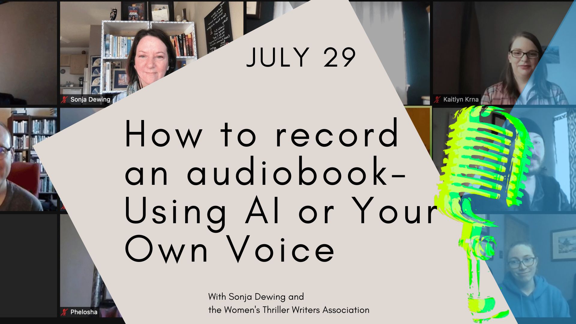 7/29/23 – How to record an audio book